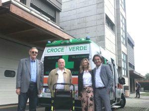 CROCE VERDE – Bombardi Rettifiche dona un montascale motorizzato alla Pubblica Assistenza di Reggio Emilia